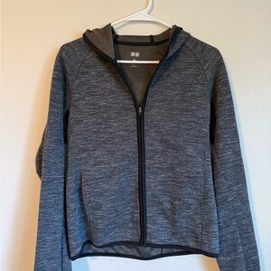Uniqlo Charcoal Full-Zip Hoodie
